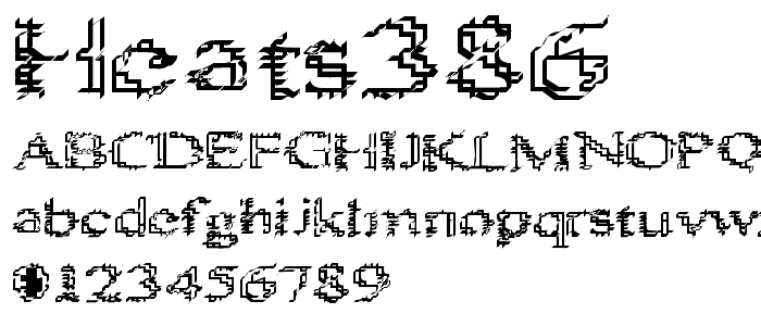 Heats386 font