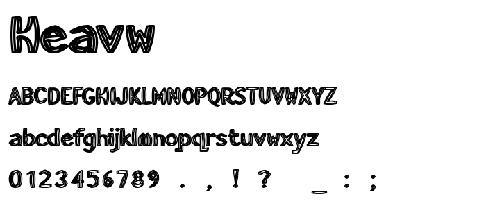 Heavw font