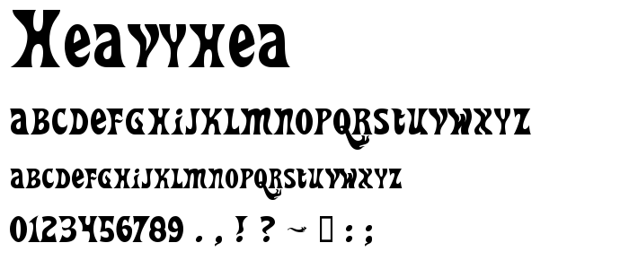 Heavyhea font