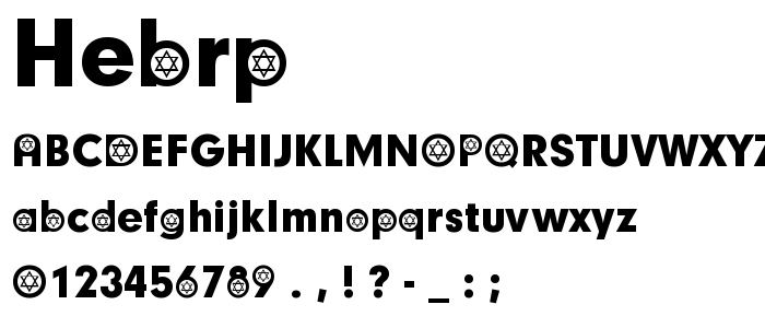 Hebrp font