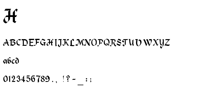 Heidelbe font