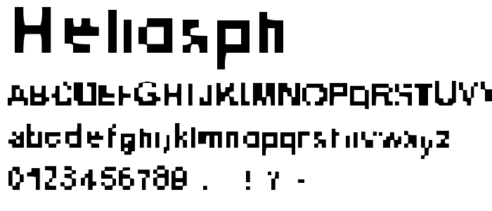 Heliosph font