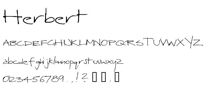 Herbert font