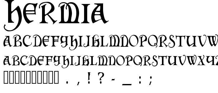 Hermia font