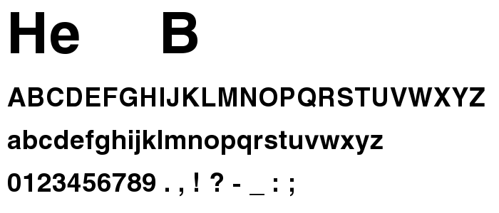 He_____B font