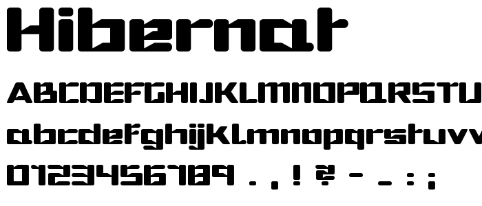 Hibernat font