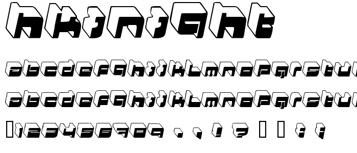 Hkinight font