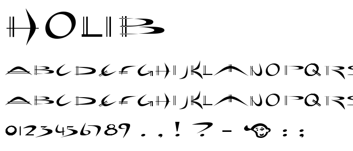 Holib font