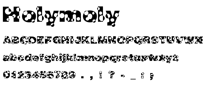 Holymoly font