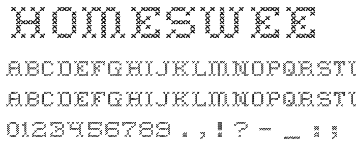 Homeswee font