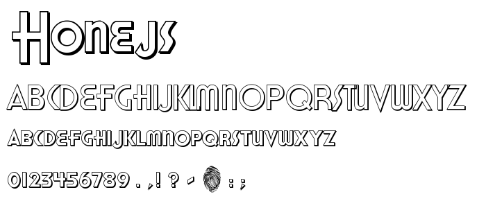 Honejs font