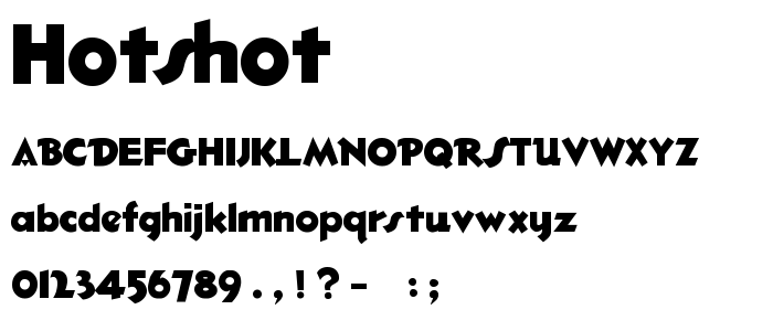 Hotshot font