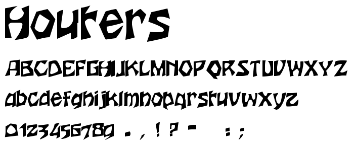 Houters font