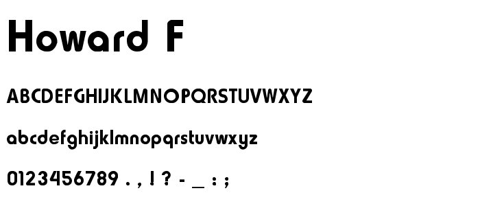 Howard_F font