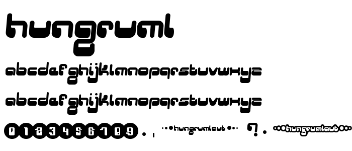 Hungruml font