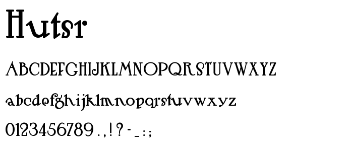 Hutsr font