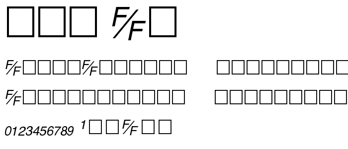 Hvo___Fe font