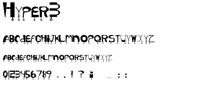 Hyper3 font