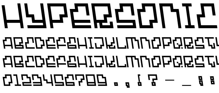 Hypersonic font