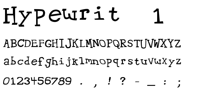 Hypewrit__1 font