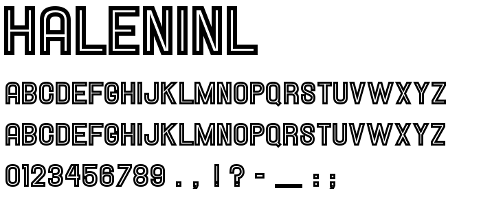 Haleninl font