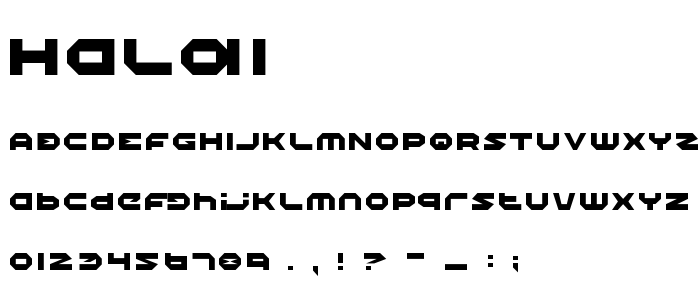 Halo11 font