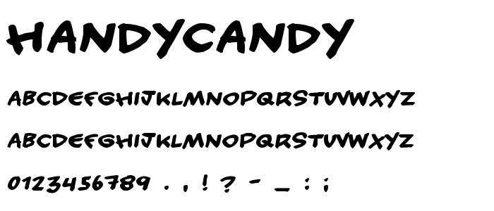 Handycandy font