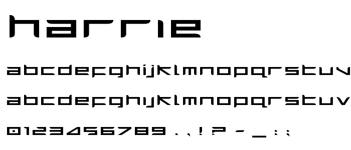 Harrie font