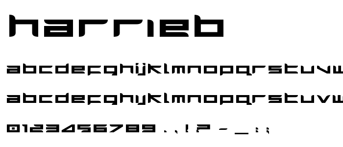 Harrieb font