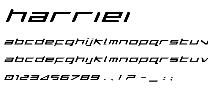 Harriei font