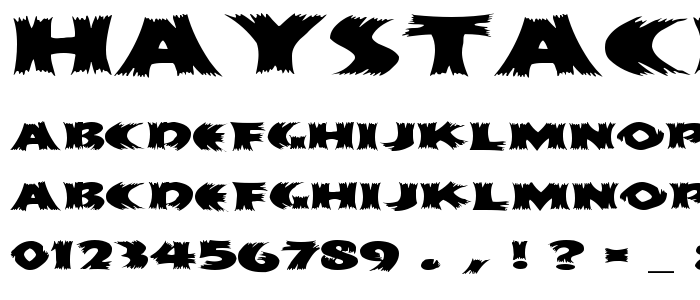 Haystackmf_Wide font