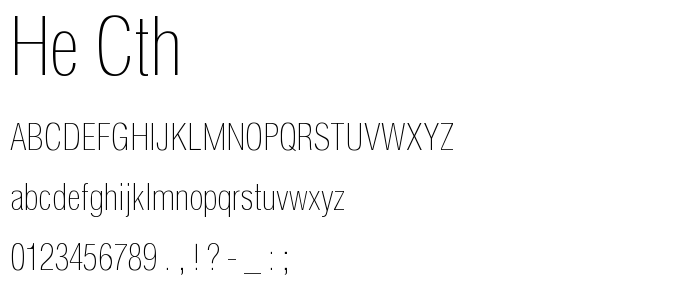 He_Cth font