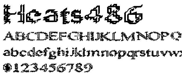 Heats486 font