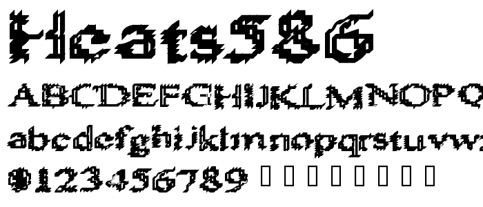 Heats586 font