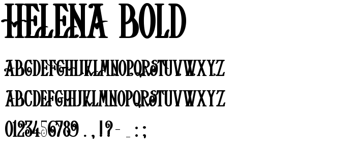 Helena_Bold font