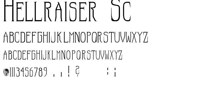 Hellraiser_Sc font