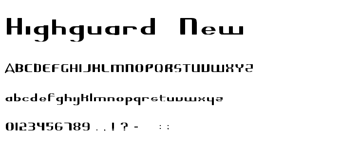 Highguard__New font