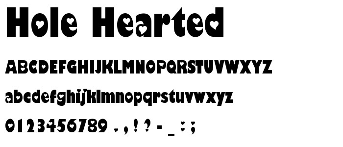 Hole_Hearted font