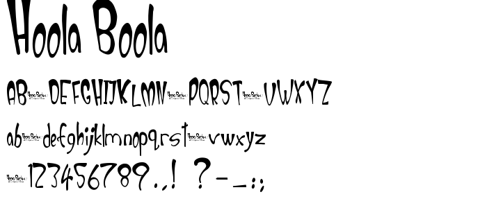 Hoola_Boola font