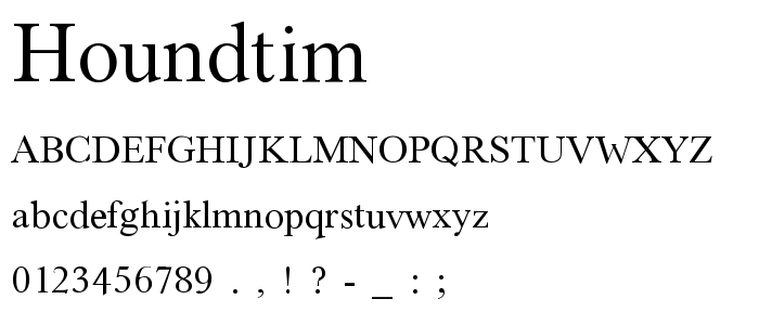 Houndtim font