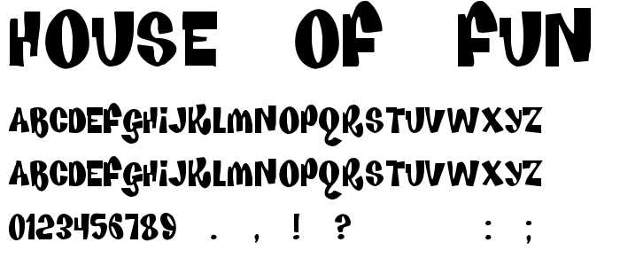 House_Of_Fun font