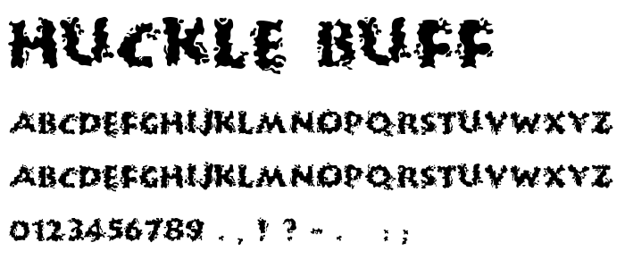 Huckle_Buff font