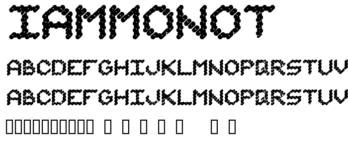 Iammonot font