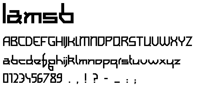 Iamsb font