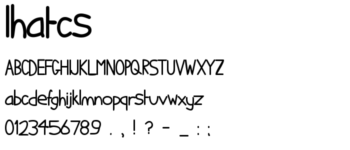 Ihatcs font