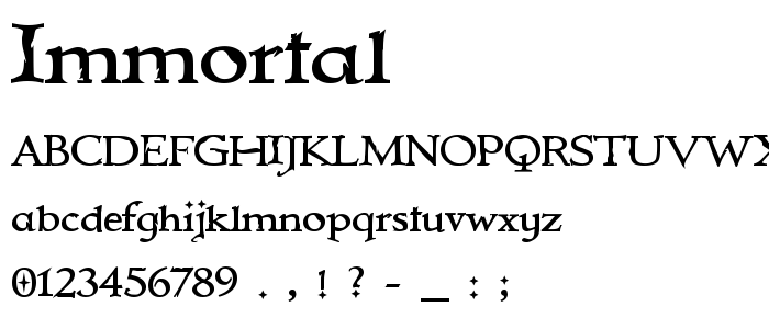 Immortal font