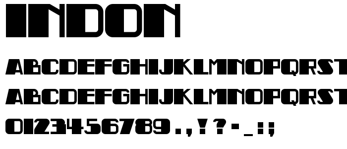 Indon font