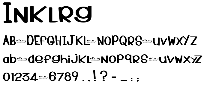 Inklrg font