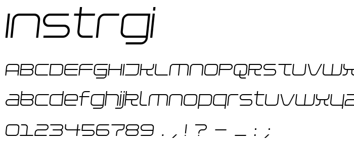 Instrgi font