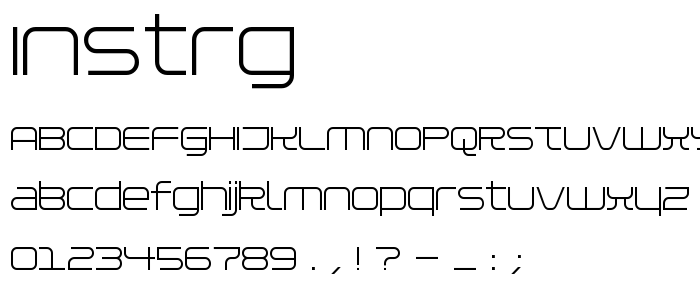 Instrg font